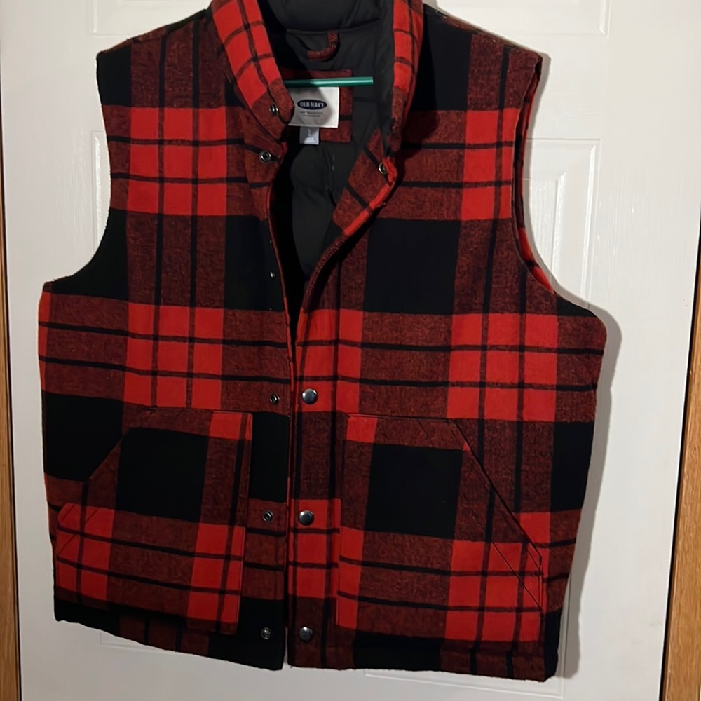 Old Navy Flannel vest Large
